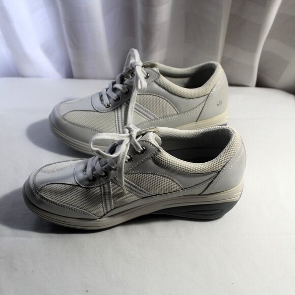 Grasshoppers Get Fit Performance Platform Sneakers, Off-White/Gray, 9M - Picture 3 of 8